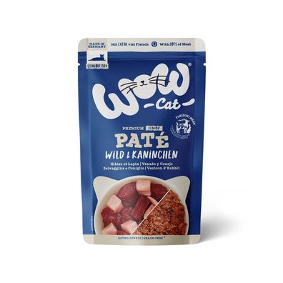 WOW Cat Senior Wild & Kaninchen 24 x 125g (25,30€/kg)