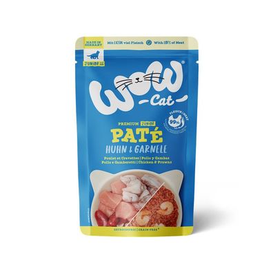 WOW Cat Junior Huhn & Garnelen 24 x 125g (25,30€/kg)