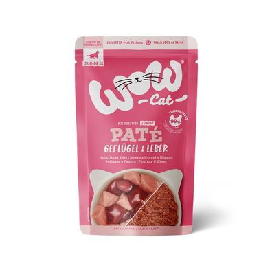 WOW Cat Junior Geflügel & Leber 24 x 125g (25,30€/kg)