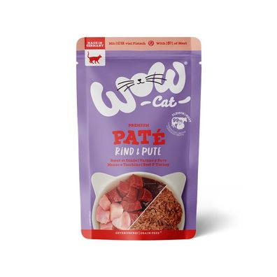 WOW Cat Rind & Pute 24 x 125g (25,30€/kg)