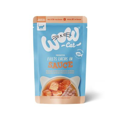 WOW Cat Filets Lachs in Sauce 16 x 85g (29,34€/kg)