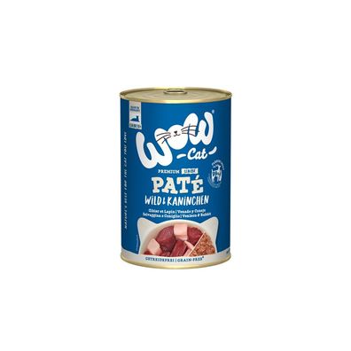 WOW Cat Senior Wild & Kaninchen 12 x 400g (12,48€/kg)