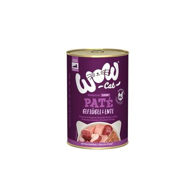 WOW Cat Senior Geflügel & Ente 12 x 400g (12,48€/kg)