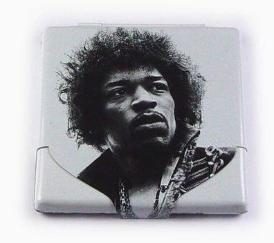 Jimi Hendrix "Face" Zigarettenetui aus Metall 9 x 9 cm