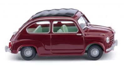 Wiking 009908 - Fiat 600 weinrot (1:87) Neu/OVP