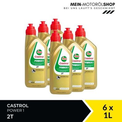 Castrol Power 1 2T 6x1 Liter