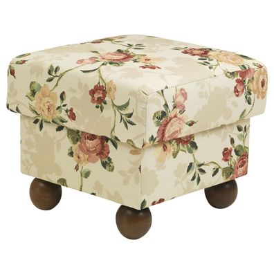 Hocker Kasha Bezug Flachgewebe Nussbaum/multi 22304