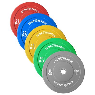 Sporttrend 24 - Bumper Plate 5-25kg | Hantelscheibe Gewichtsscheibe Gewichtscheibe