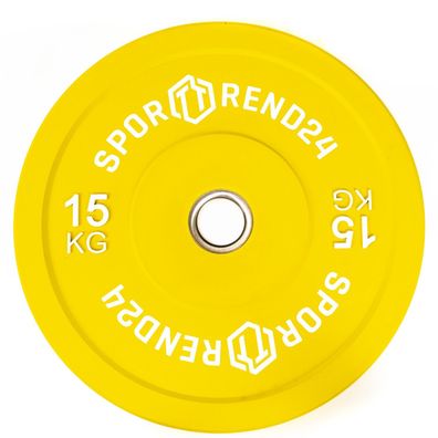 Sporttrend 24 - Bumper Plate 15kg | Hantelscheibe Gewichtsscheibe Gewichtscheibe