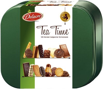 Delacre 455859000 Gebäck Tea Time - Schmuckdose, 2x à 500 g