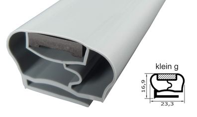 Magnetdichtung Profil klein g 2000mm inkl. Magnetband Kühlschrank Dichtung