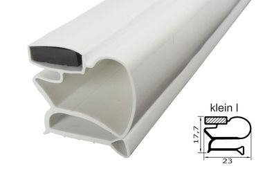 Magnetdichtung Profil klein l 2000mm inkl. Magnetband Kühlschrank Dichtung