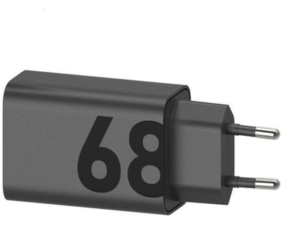 Motorola MC-682L TurboPower 68W Wandladegerät USB-C Netzteil ohne Kabel - Schwarz