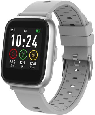 Denver Smartwatch SW-161 Fitnessuhr Aktivitätstracker grau