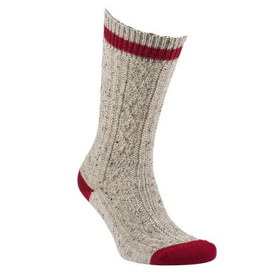 Schoppersocken beige bordeaux Dirks