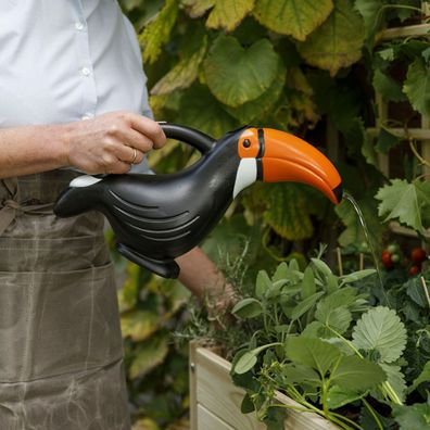 Esschert Garten oder Haus Gießkanne Tukan BLUMEN TG283