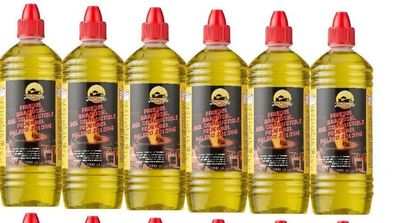 6 X 1 L Brenngel Gel Kamin Feuer-Gel Kamin Chemise Ethanol Glasfeuer Gelbrenner