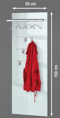 Kerkmann Design Garderobe Wandgarderobe Lugano Glas