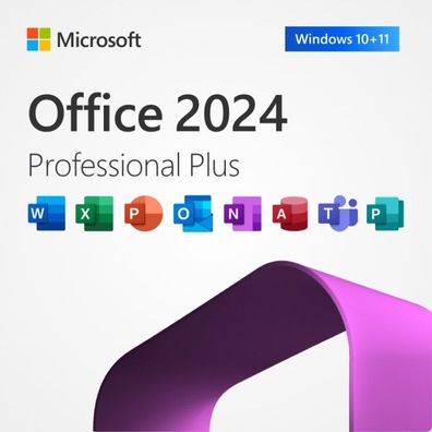 MS Office 2024 Professional Plus 1 PC Vollversion kein ABO Aktivierungschlüssel