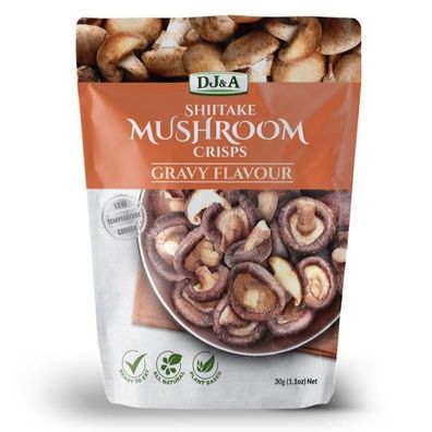 DJ&A Shiitake Mushroom Crisps Gravy Flavour 30 g