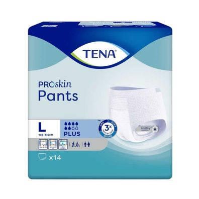 TENA Proskin Pants Plus Inkontinenzpants Gr. L | Packung (14 Stück) (Gr. L)