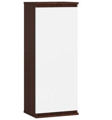 Hängender Schrank AKORD W40 Wenge 40 cm Tür 3 Regalen Front Weiß B40 x H99 x T30 cm