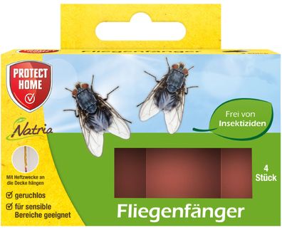 Protect HOME® Natria Fliegenfänger, 4 Stück