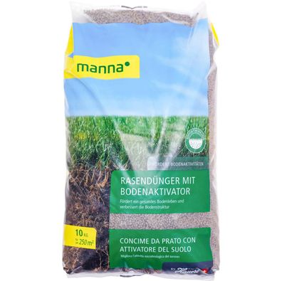 Manna Rasendünger mit Bodenaktivator 10 kg für ca. 250 m²