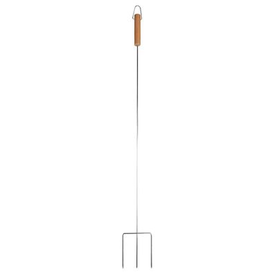 Esschert Design Marshmallow Spieß dreizackig 75,2 cm - Metall & Holz