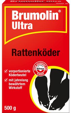 SBM Brumolin® Ultra Rattenköder, 500 g