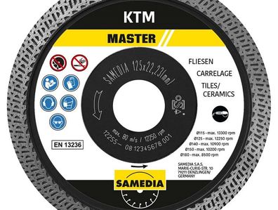 Samedia MASTER KTM 115x22,23 Diamant-Trennscheibe