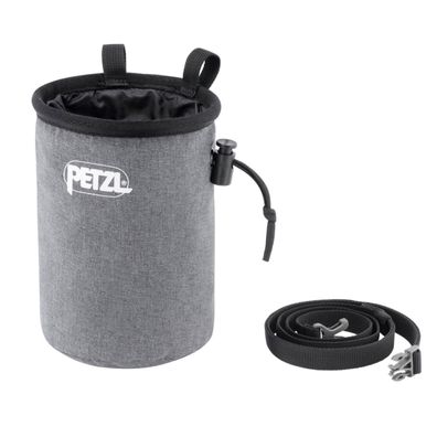 Petzl Bandi - Chalkbag mit einstellbarem Hüftgurt - Farbe: grey Größe: