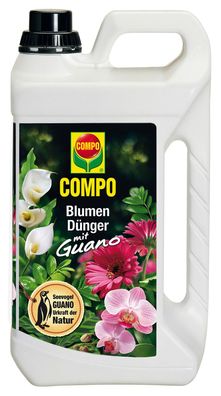 COMPO Blumendünger mit Guano, 5 Liter