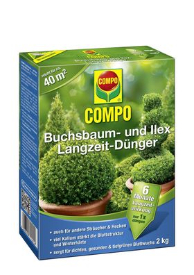 COMPO Buchsbaum- und Ilex Langzeit-Dünger, 2 kg