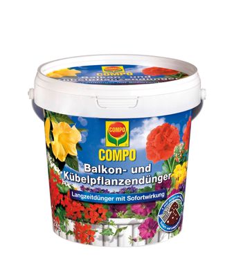 COMPO Balkon- und Kübelpflanzendünger, 1,2 kg