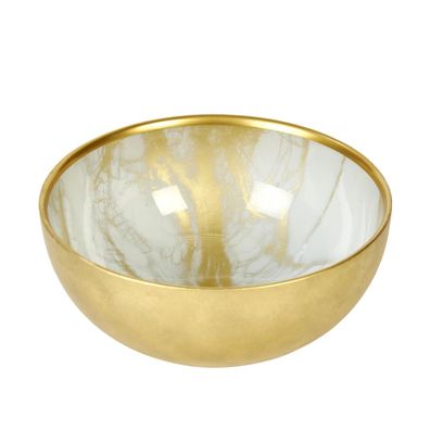 Lambert Achat Bowl elfenbein/gold D 15 cm H 6,5 cm 21850