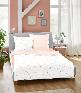 Dormisette Cotton Renforce Bettwäsche 135x200 Schirmflieger Streifen Wende 2862-20