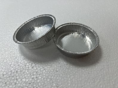 10x Leichtes Aluminium-Schälchen für Mixturen - 63mm Durchmesser, 60 ml Füllmenge