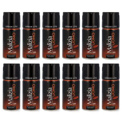 Malizia Uomo Urban Life deodorant EdT 12x 150ml