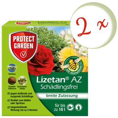 2 x SBM Protect Garden Lizetan® AZ Schädlingsfrei, 30 ml