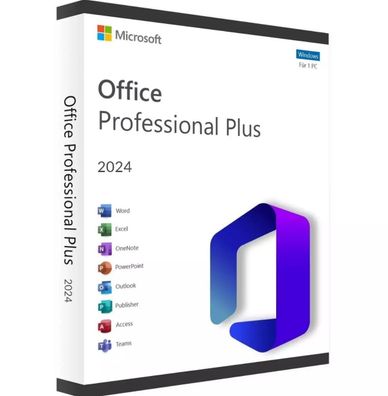 Microsoft Office 2024 Professional Plus -Kein ABO - Windows 10 /11 Neu Deutsch