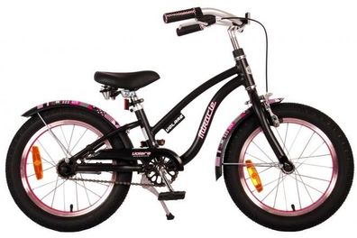 Volare Miracle Cruiser Kinderfahrrad - Mädchen - 16 Zoll - Mattschwarz - Prime Collec