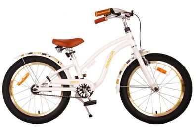 Volare Miracle Cruiser Kinderfahrrad - Mädchen - 18 Zoll - Weiß - Prime Collection