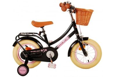 Volare Excellent Kinderfahrrad - Mädchen - 12 Zoll - Schwarz