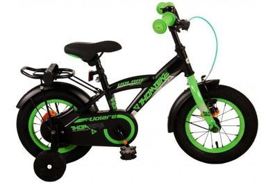 Volare Thombike Kinderfahrrad - Jungen - 12 Zoll - Schwarz Grün