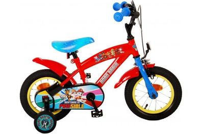 Paw Patrol Kinderfahrrad - Jungen - 12 Zoll - Rot / Blau