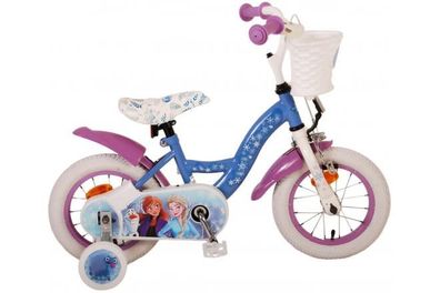 Disney Frozen 2 Kinderfahrrad - Mädchen - 30 cm - Blau / Lila