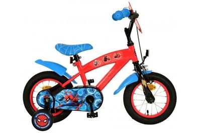 Spider-Man Kinderfahrrad - Jungen - 12 Zoll - Blau/Rot