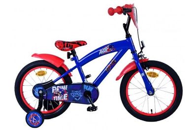 Sonic Prime Kinderfahrrad - Jungen - 16 Zoll - Blau Rot