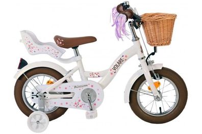 Volare Blossom Kinderfahrrad - Mädchen - 12 Zoll - Weiß